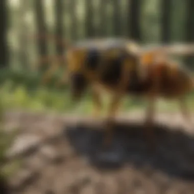 Managing Wasp Encounters Effectively An image illustrating effective strategies for managing wasp encounters in outdoor settings.