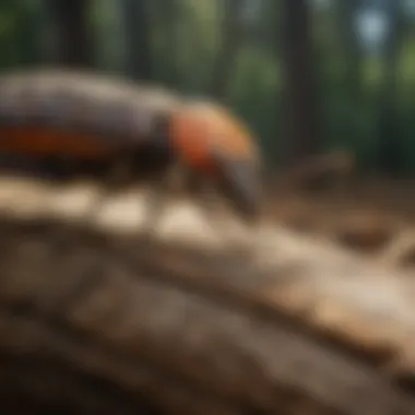 Different types of wood borer pesticides displayed