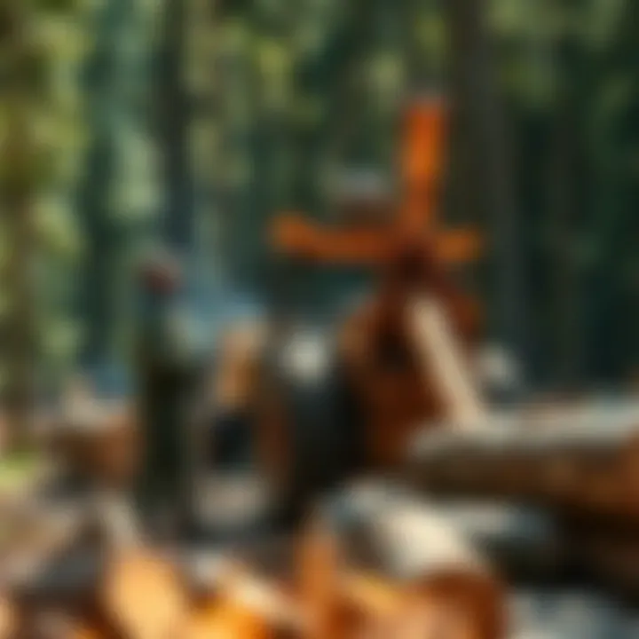 Modern Logging Operation A modern logging operation showcasing advanced tools