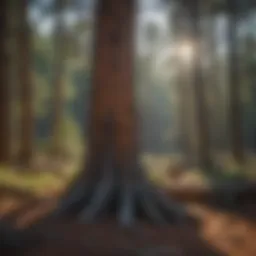 Ponderosa pine tree in a natural setting