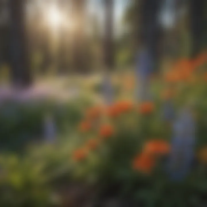 A diverse array of Wyoming's native flowers showcasing their colors.