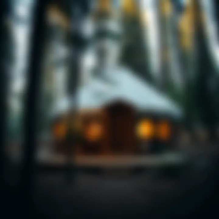 The Serenity of a Yurt in Nature Elegant yurt nestled in the forest